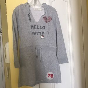 Victoria kids hooded hello kitty dress sz 4
